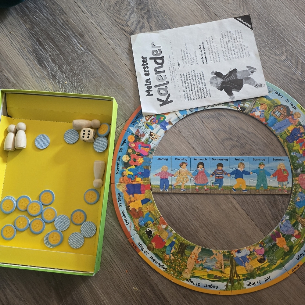 My First Calendar Playing Throughout the Year Ravensburger 1997 Complete
